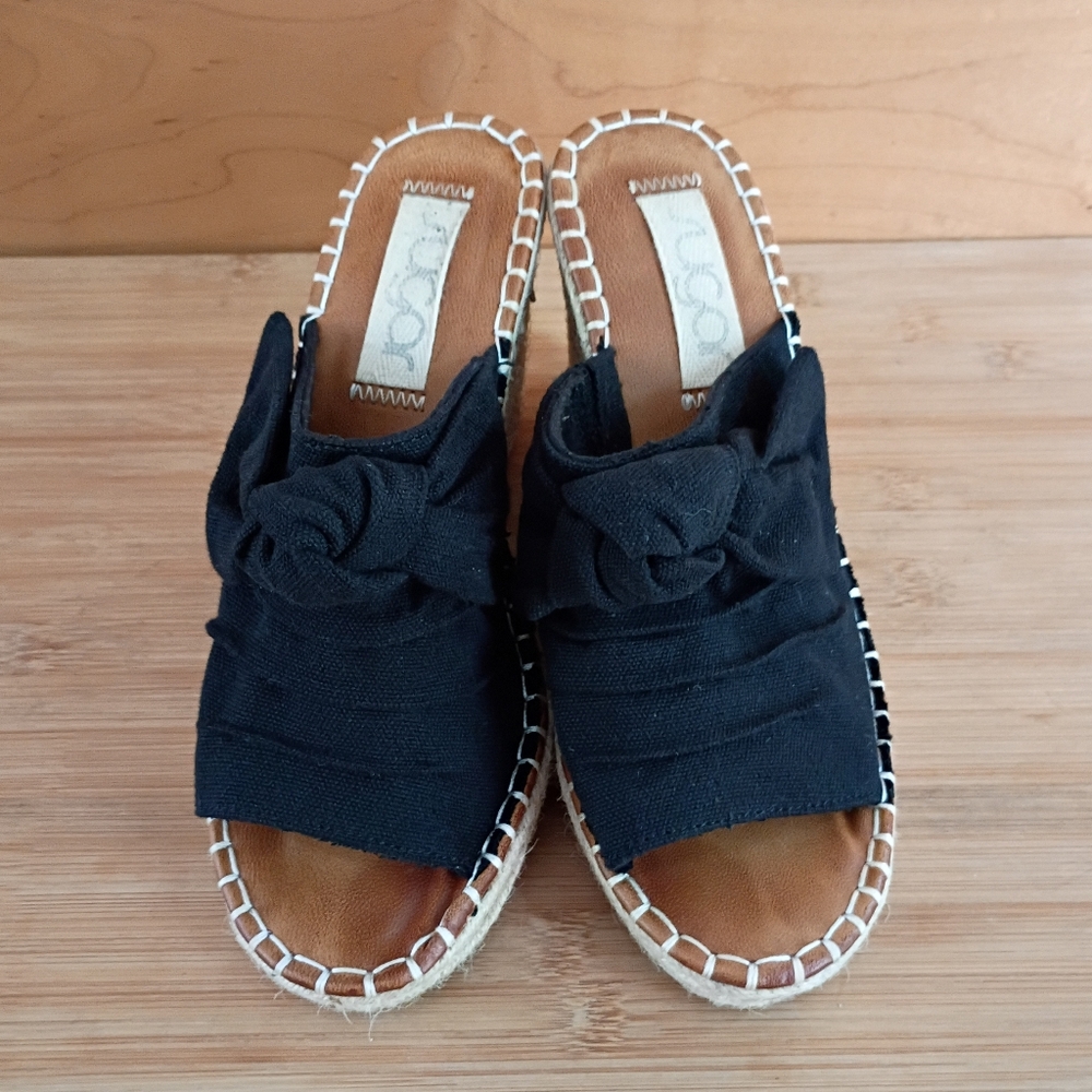 Sugar womens hundreds black canvas plataform sandals shoes NWT | size 7.5 - Picture 9 of 10